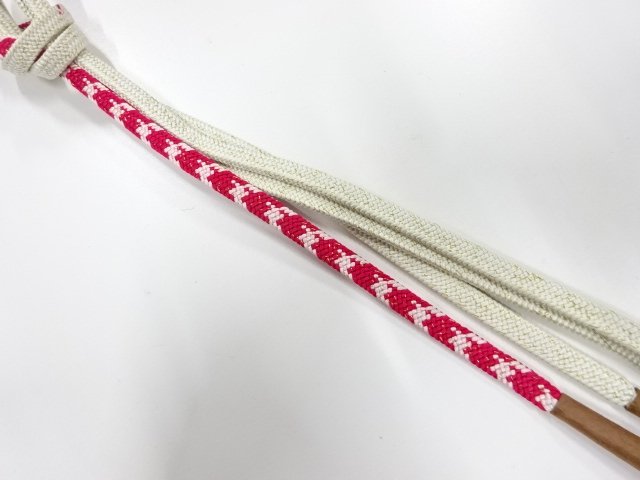 未使用品　正絹　手組帯締め